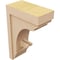 Ekena Millwork 7"W x 14"D x 21"H Classic Warren Rough Cedar Woodgrain TimberThane Corbel, Primed Tan CORUR07X14X21WARRCPR - alternate 5